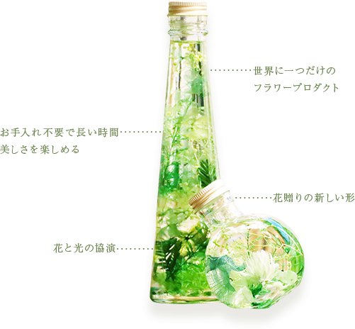 世界に一つだけのハーバリウムを