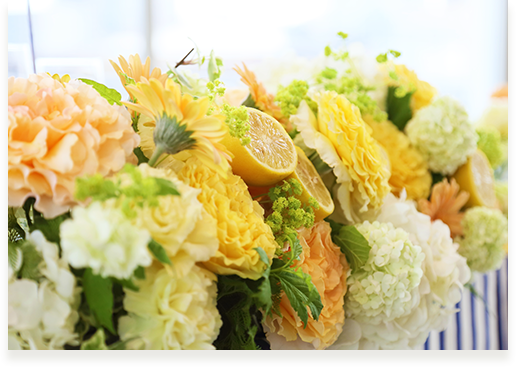 会場の装飾・装花